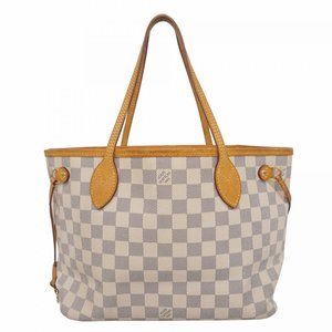LOUIS VUITTON White Damier Neverfull PM Tote Bag